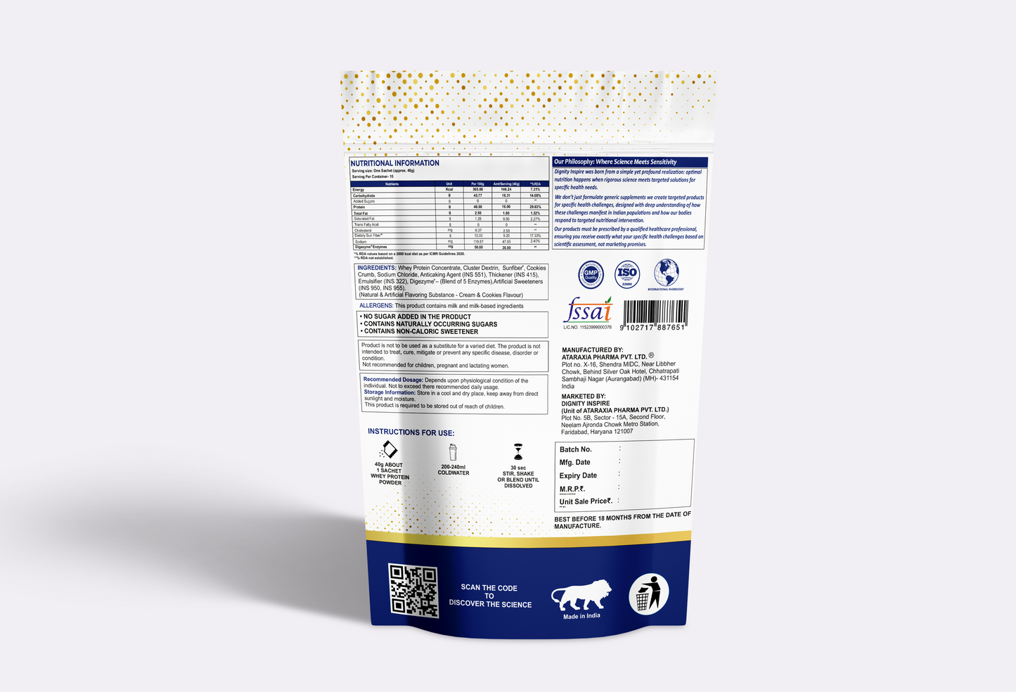 Whey Protein + Cluster Dextrin